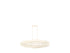 Striata 5-Light Linear Chandelier in White Cashmere